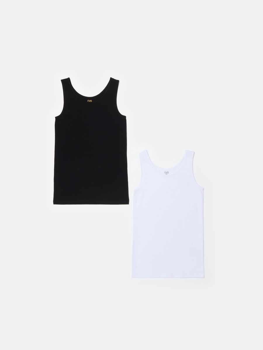 Two-pack organic cotton under vests_0