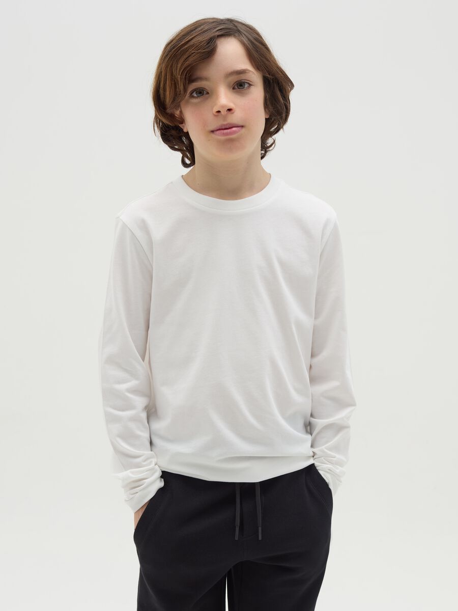 Long-sleeved T-shirt in organic cotton_0