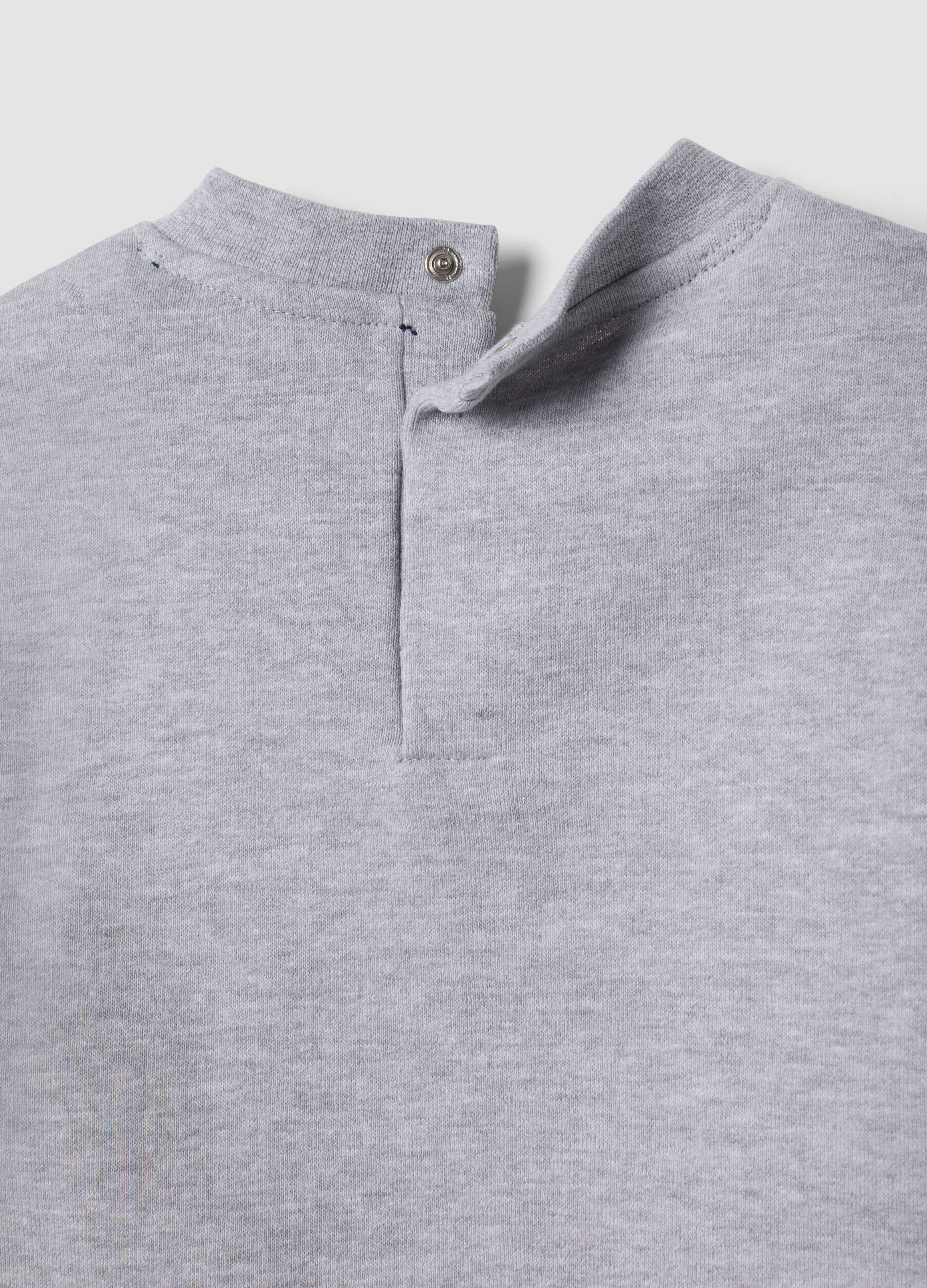 Completo jogging grigio in misto cotone con stampa Mickey Mouse