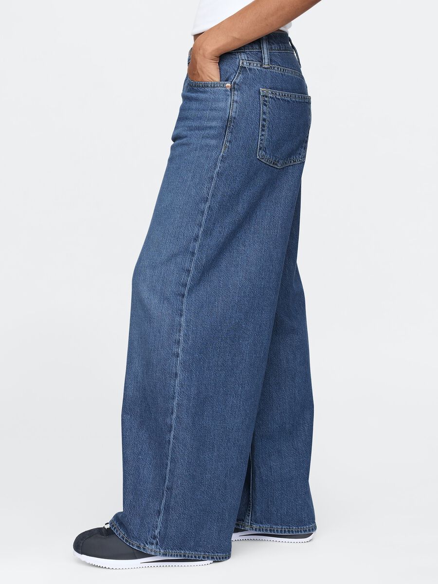 Wide Leg Denim Jeans Gap_2