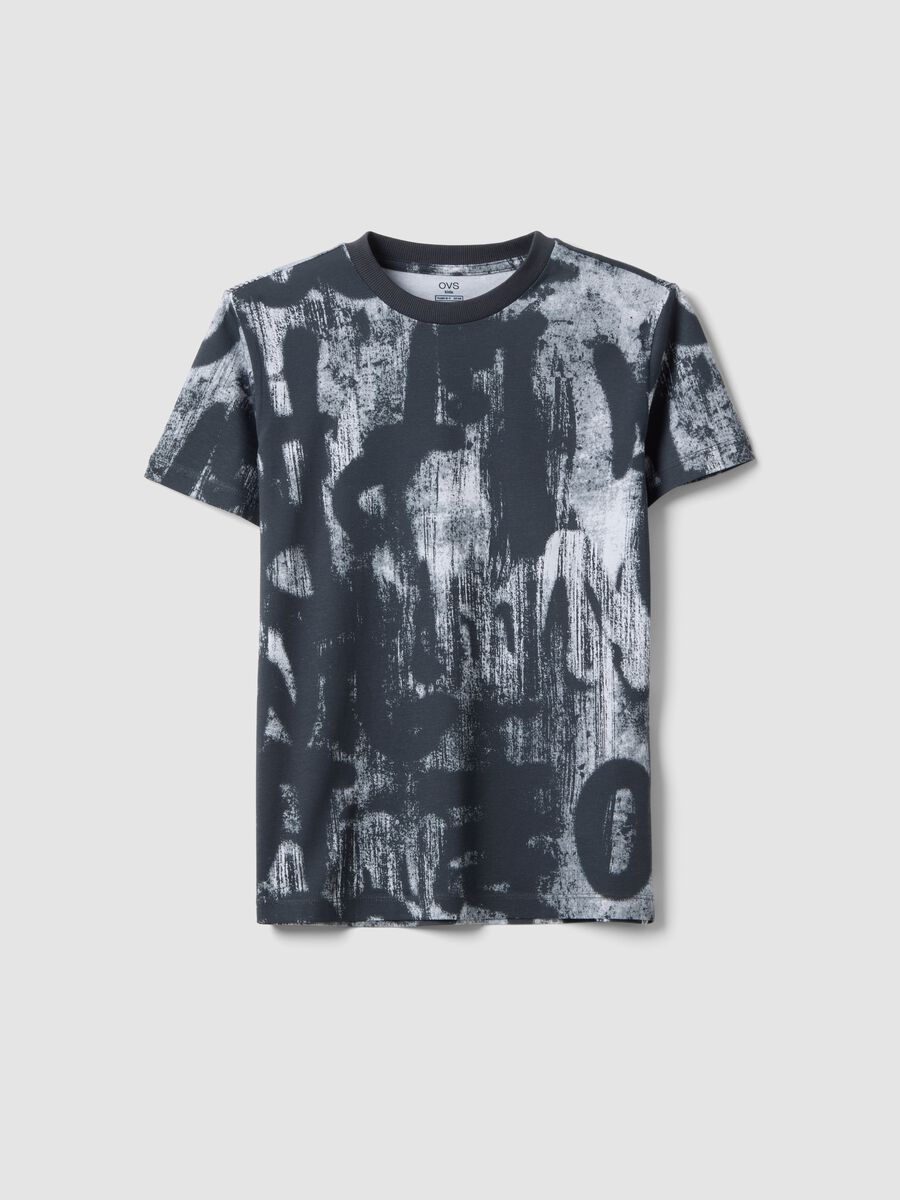 T-shirt in puro cotone multicolor da ragazzo regular fit con stampe_3