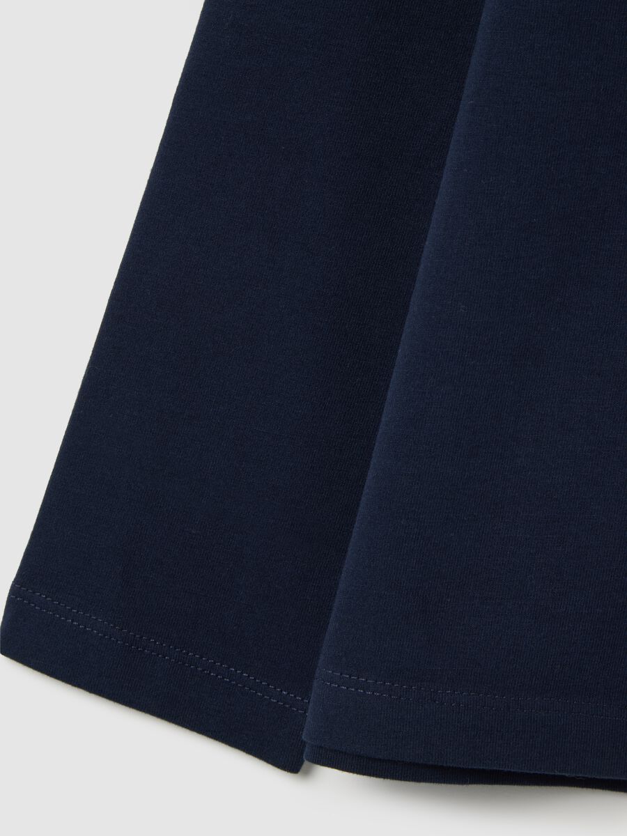 Maglia da bambino in cotone elasticizzato blu regular fit_3