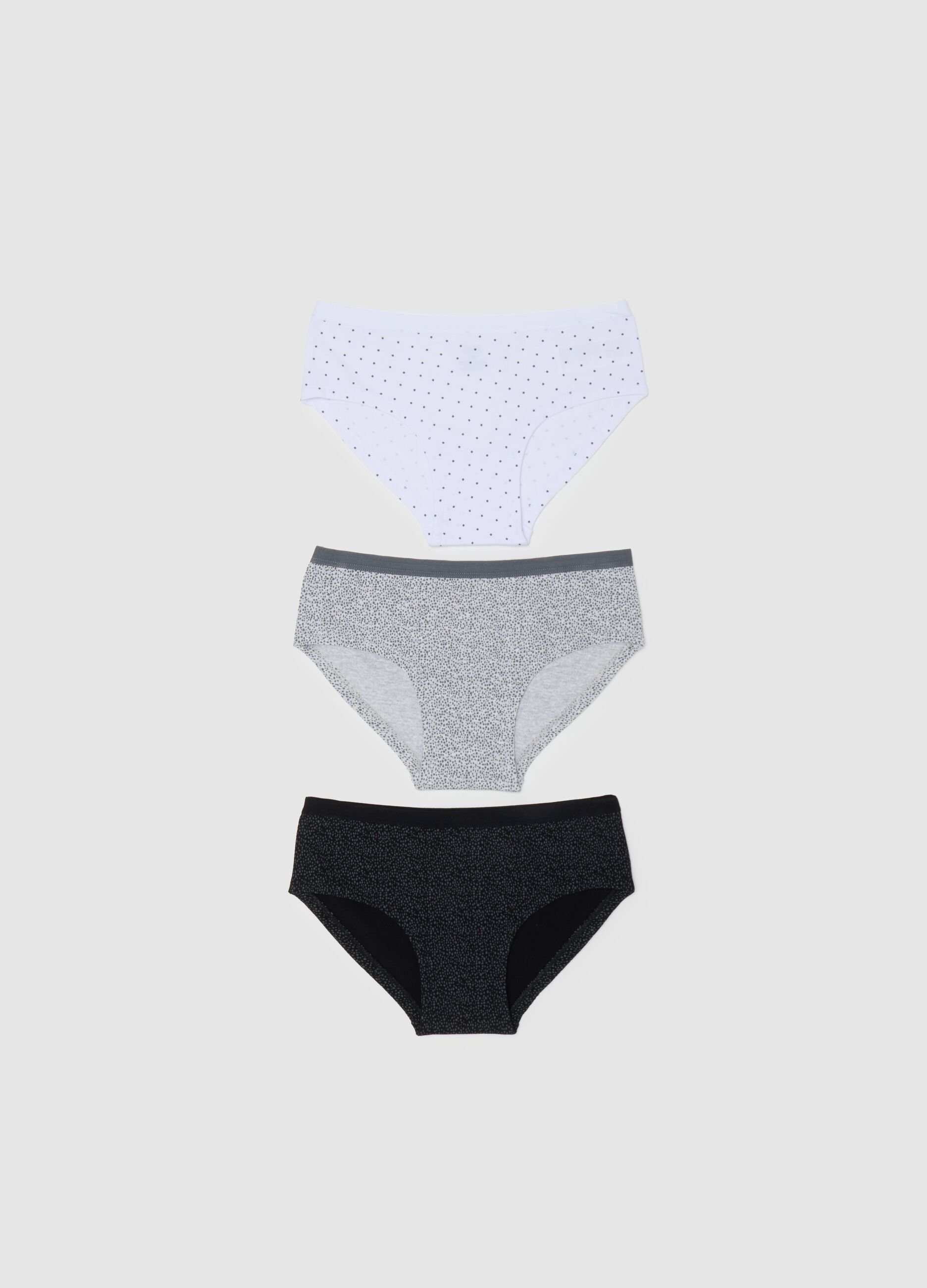 Girls' Cotton Multicolour Regular Fit Panty Tripack
