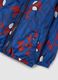 Blue padded children's jacket with zip and Spider-Man print_3