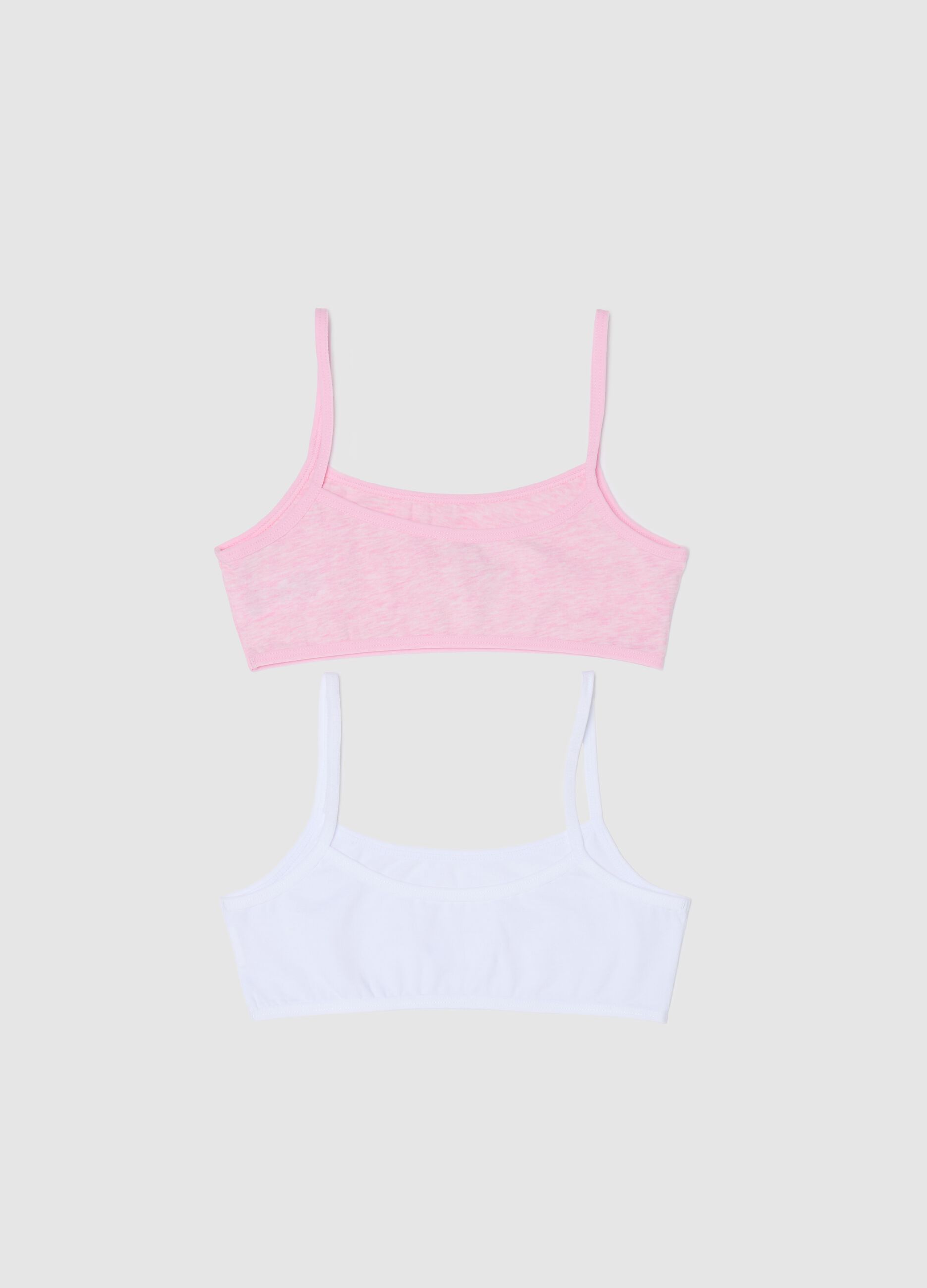 Two-pack under tops in stretch cotton