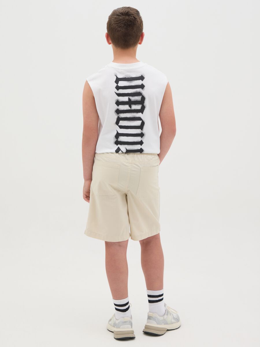OVS Kids Beige Shorts in Pure Cotton_3