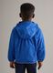 Blue mix regular fit jacket with hood for kids_1