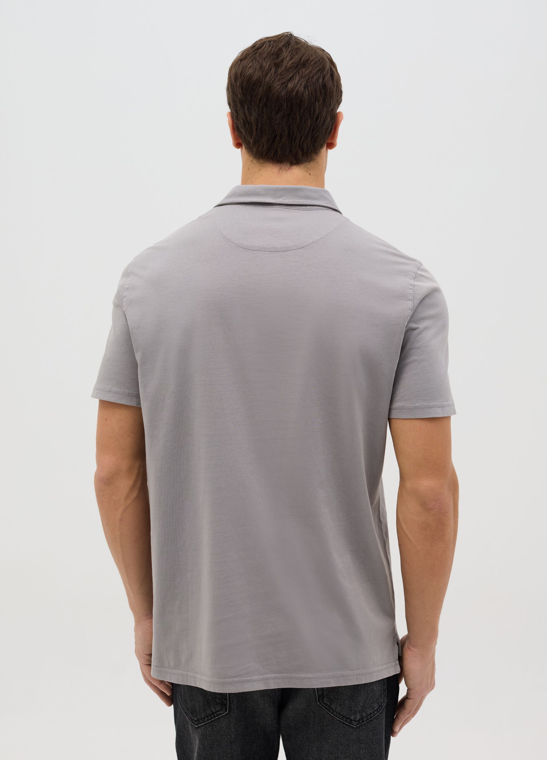 Regular-fit polo shirt in jersey