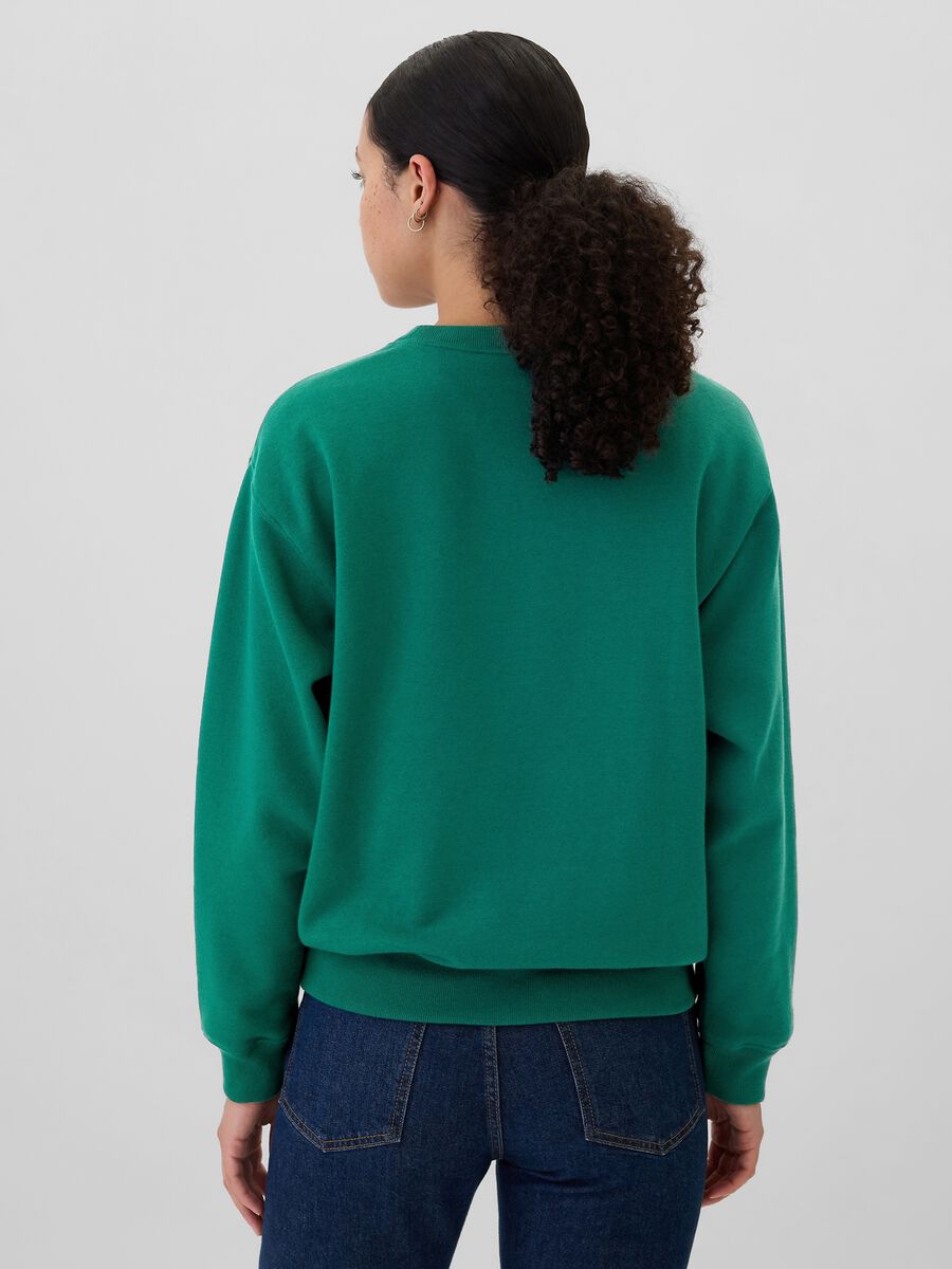 Sweatshirt with boucl&eacute; logo embroidery_3