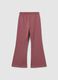 Girls' pink jogger trousers in pure cotton regular fit_1