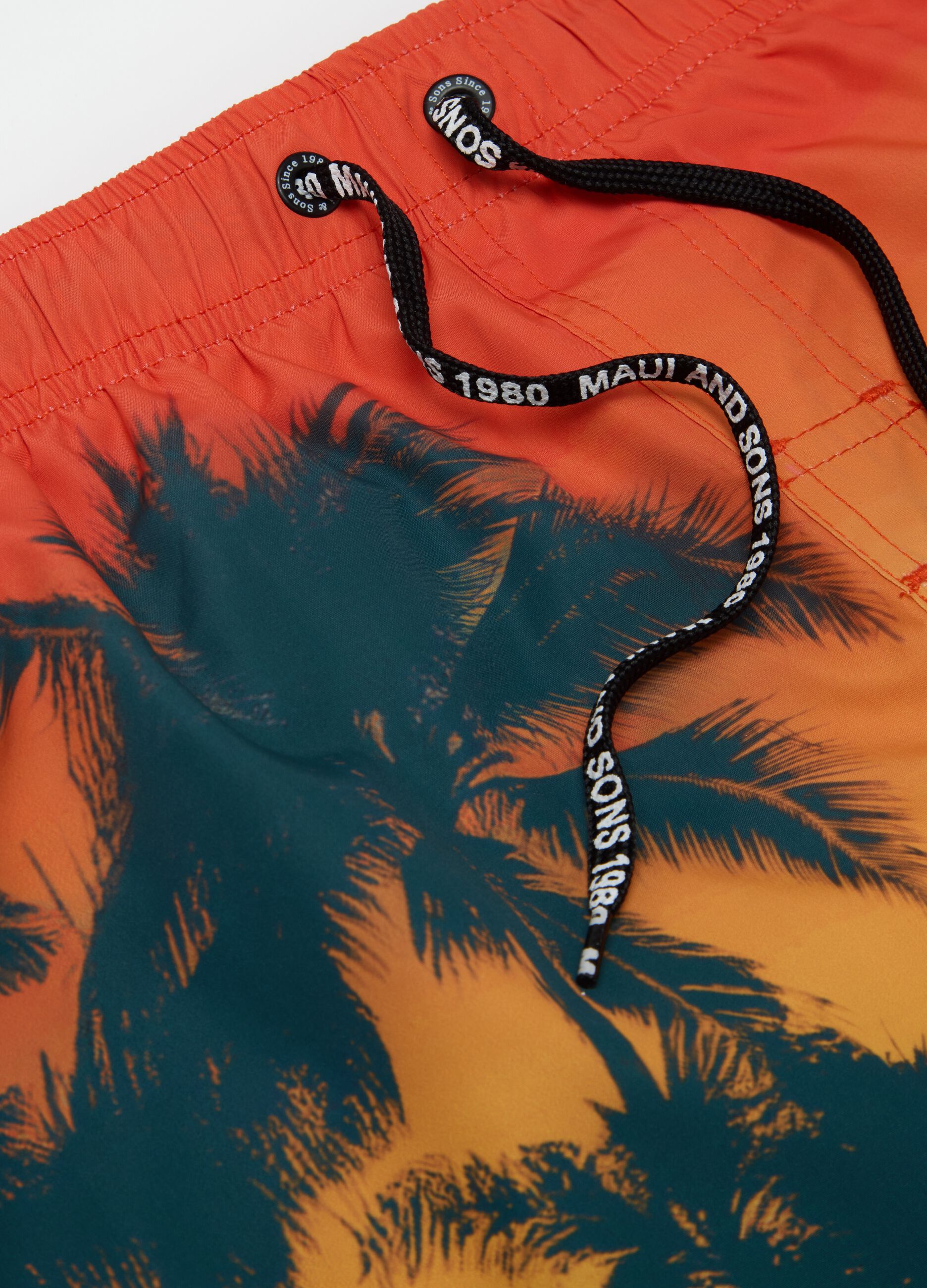 Shorts da mare da ragazzo in tessuto multicolor regular fit
