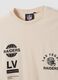 Beige pure cotton Raiders print T-shirt_2