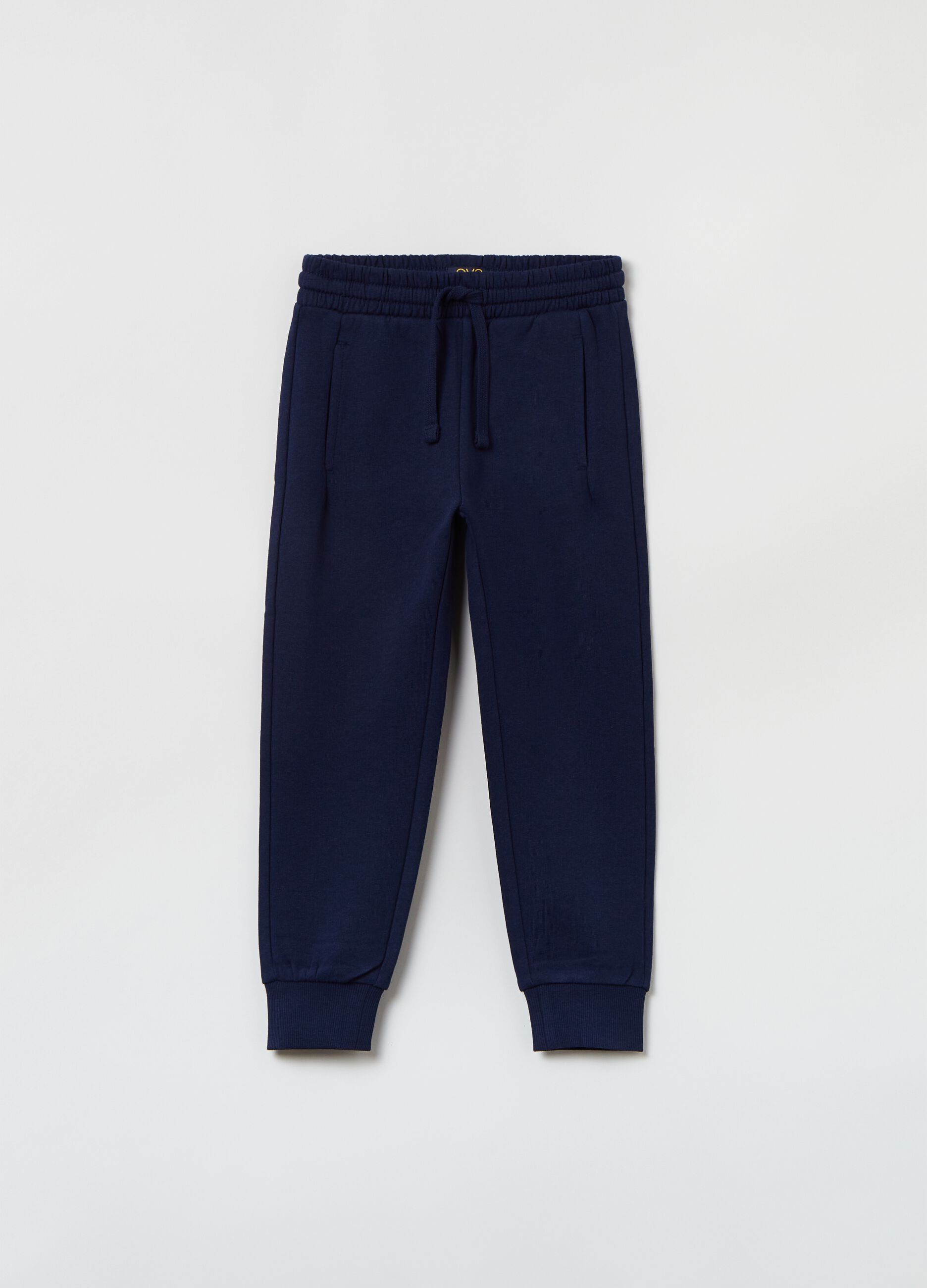 Joggers in French Terry con coulisse_0