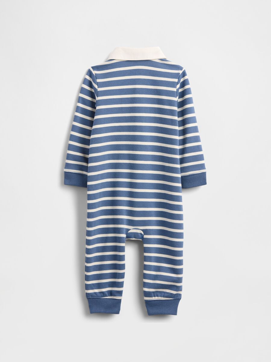 Blue striped cotton jumpsuit_1