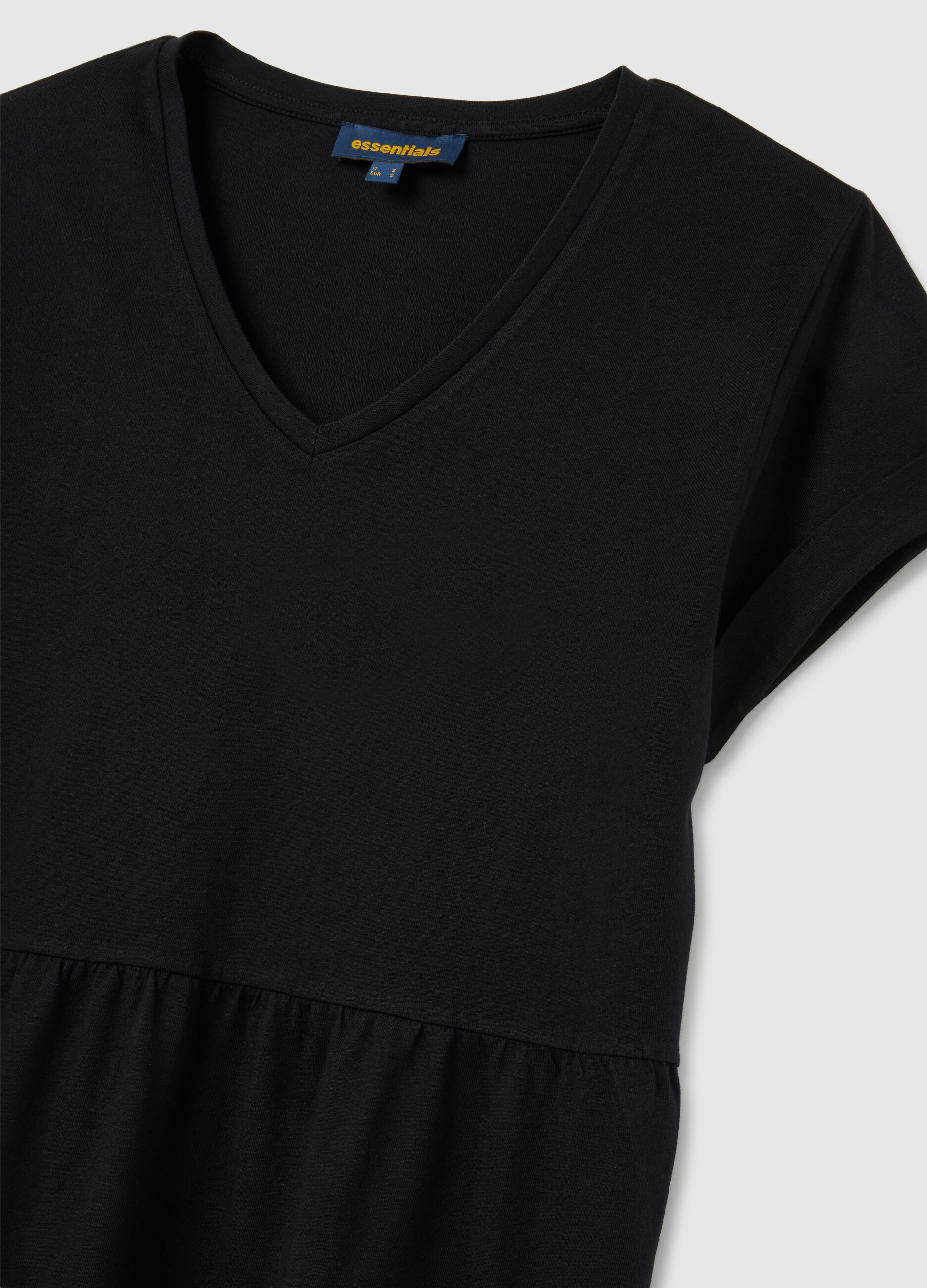 Abito da donna in puro cotone nero