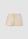 Girls&rsquo; beige pure cotton regular-fit shorts_3