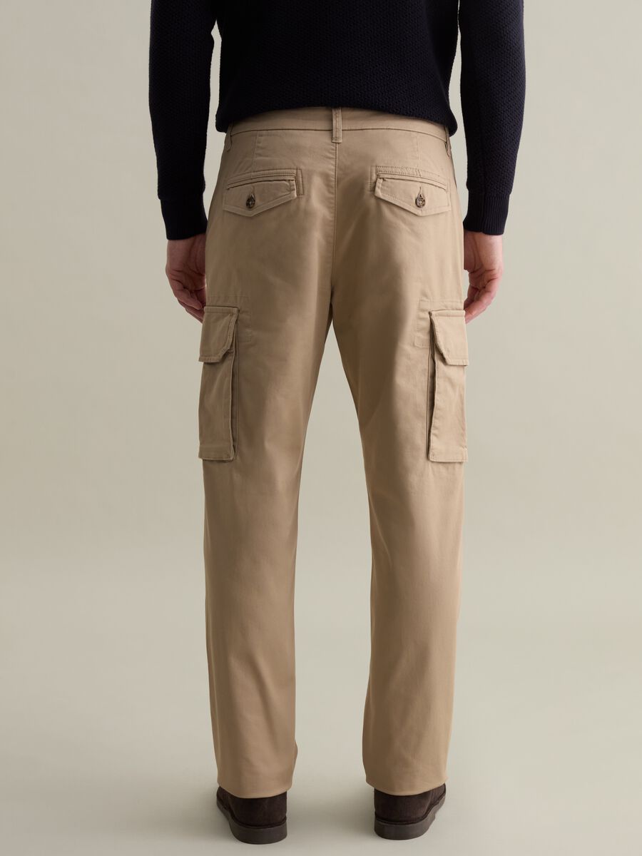 Cargo trousers in stretch cotton_2