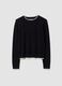 Maglia nera in misto viscosa a maniche lunghe_4