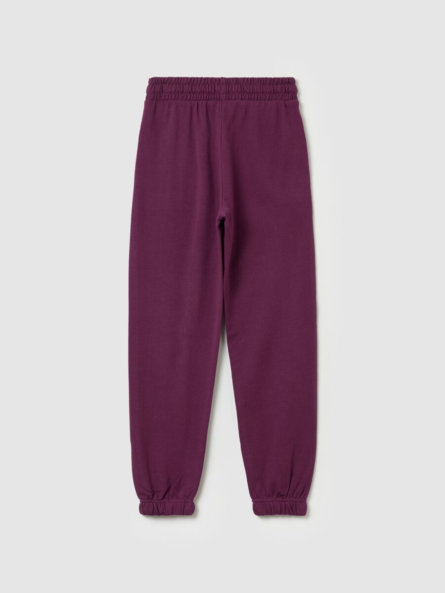 Joggers with "Tokyo" embroidery and print_4
