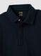 Blue regular fit stretch cotton polo_5