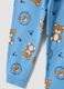 Light blue pure organic cotton pyjamas with teddy bear print_2