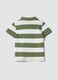 Multicolour striped pure cotton polo shirt for boys with regular fit_1