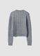 Grey crew-neck cable-knit wool-blend jumper, regular fit_6