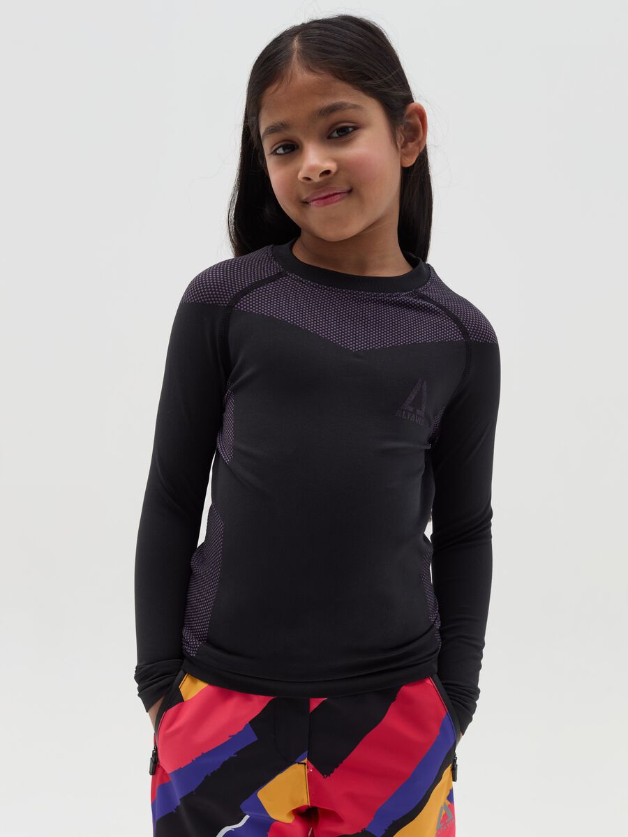 Altavia by Deborah Compagnoni seamless thermal T-shirt with long sleeves_0