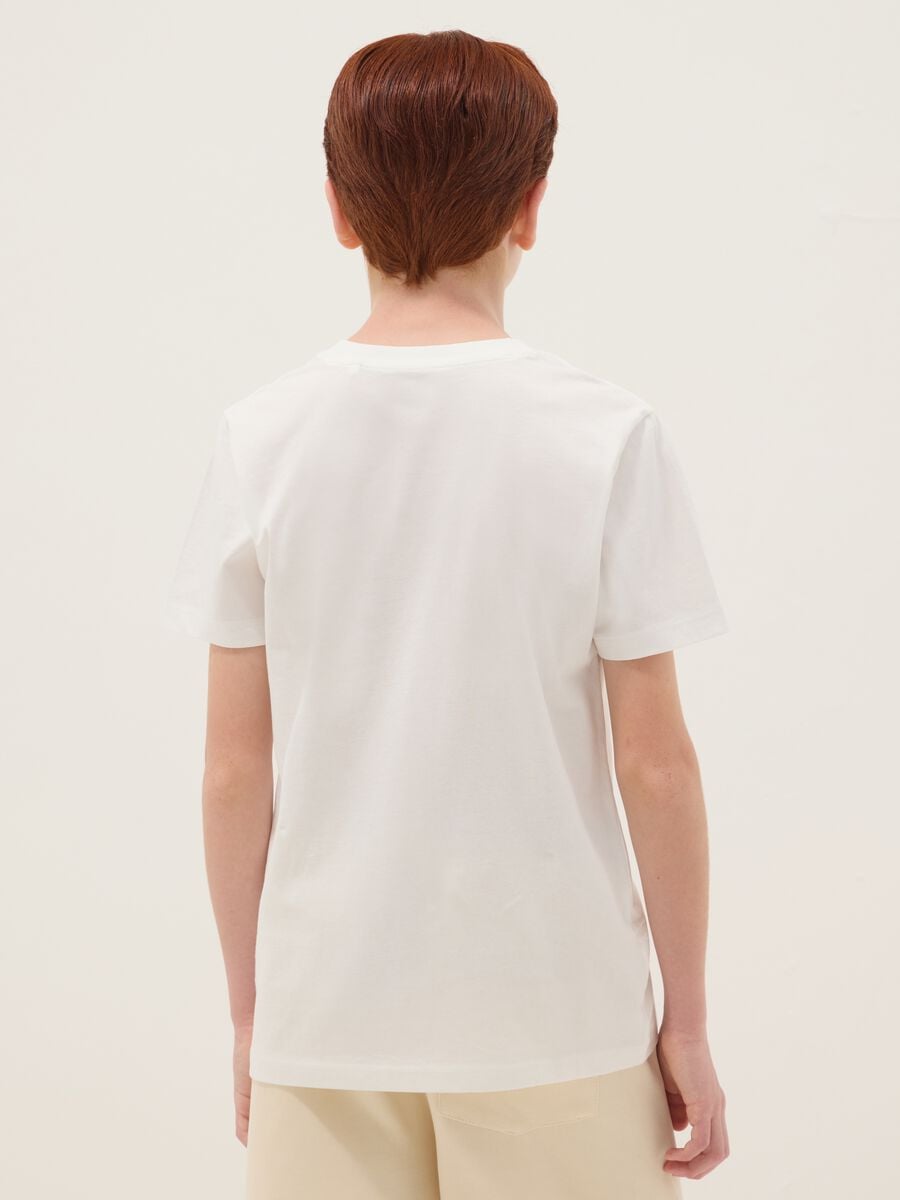 White pure cotton short-sleeved T-shirt_1
