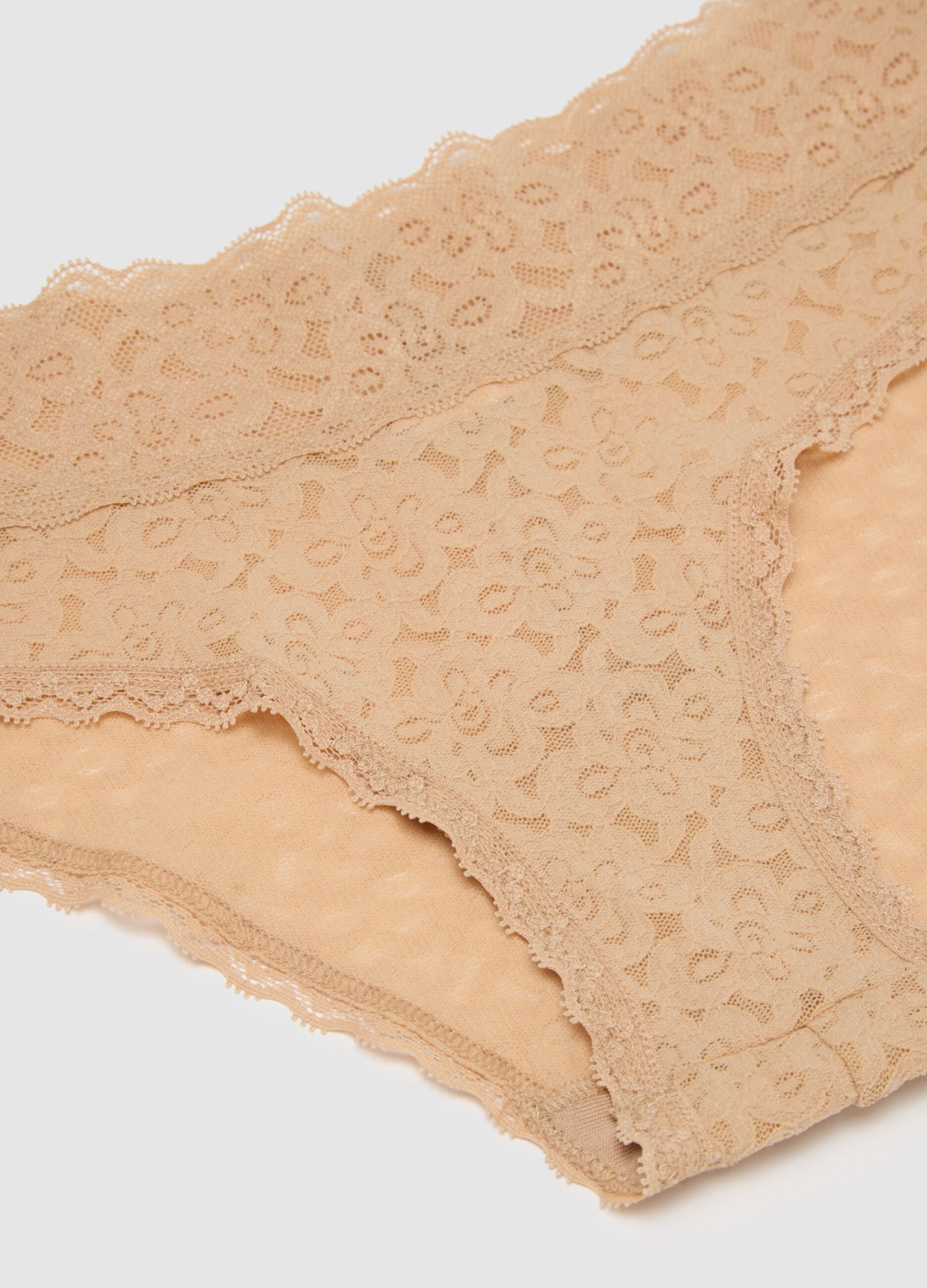 Tripack culotte in pizzo