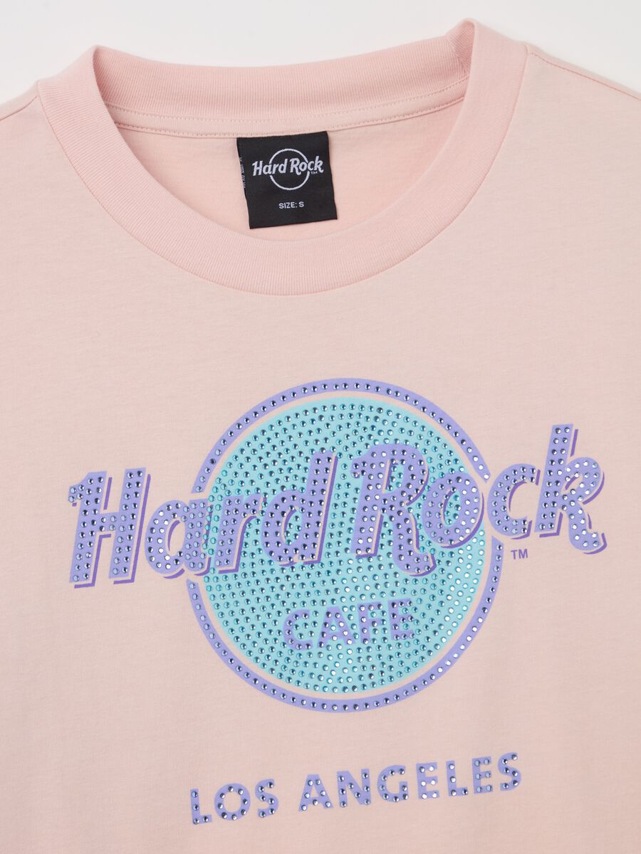 Pink T-shirt with Hard Rock Café Los Angeles print_5
