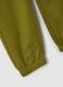 Green organic cotton jogger trousers_2