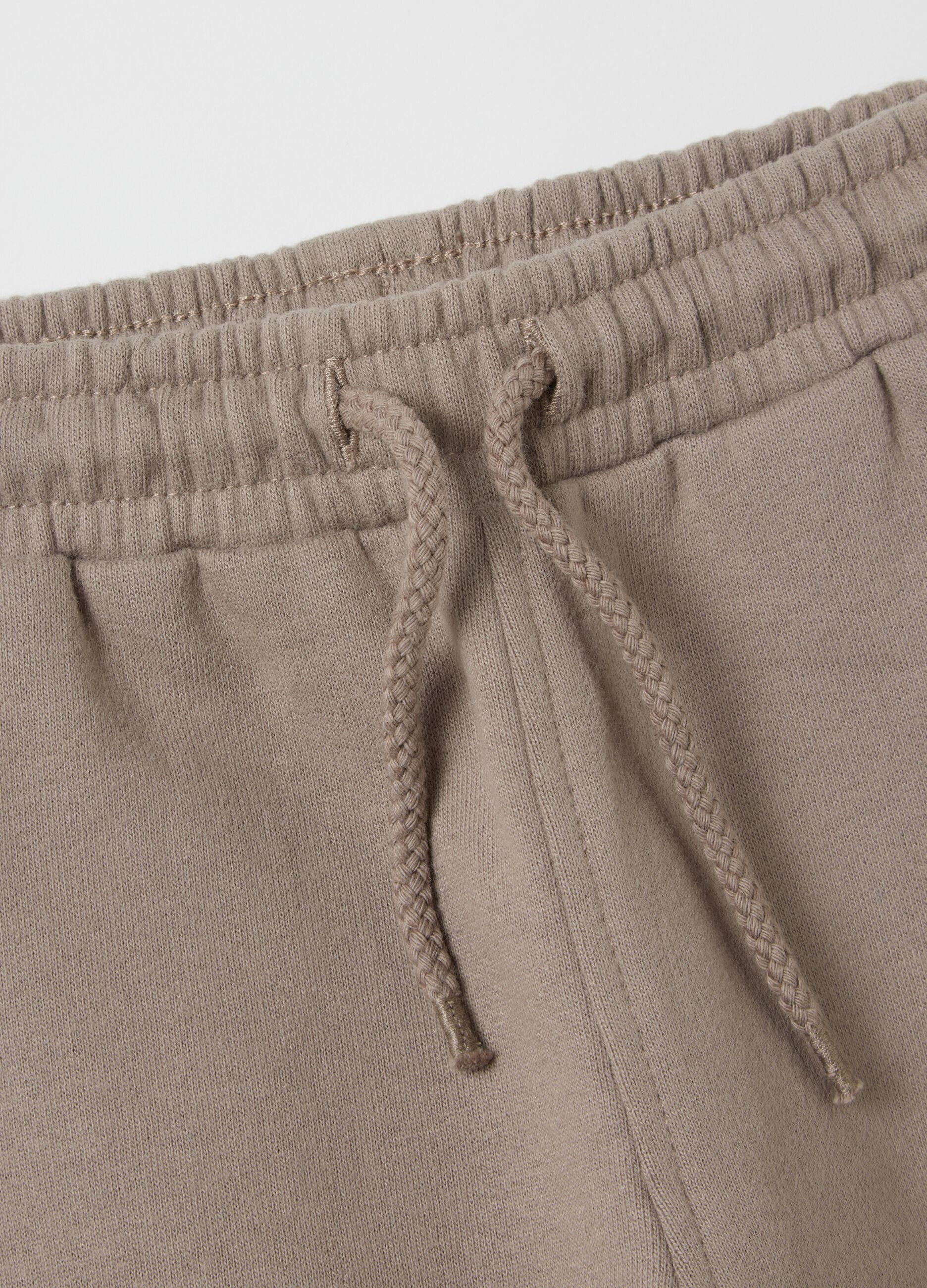 Pantaloni da neonato in puro cotone grigio regular fit