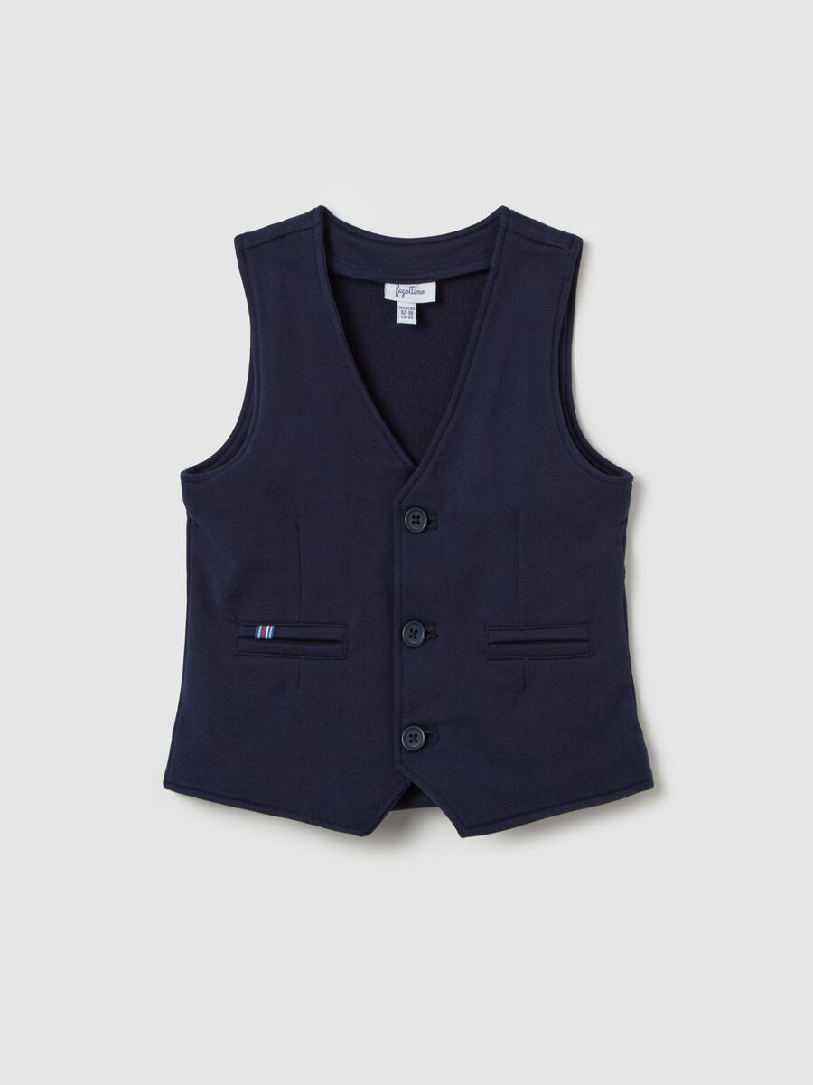 French Terry tank top with V neck_0