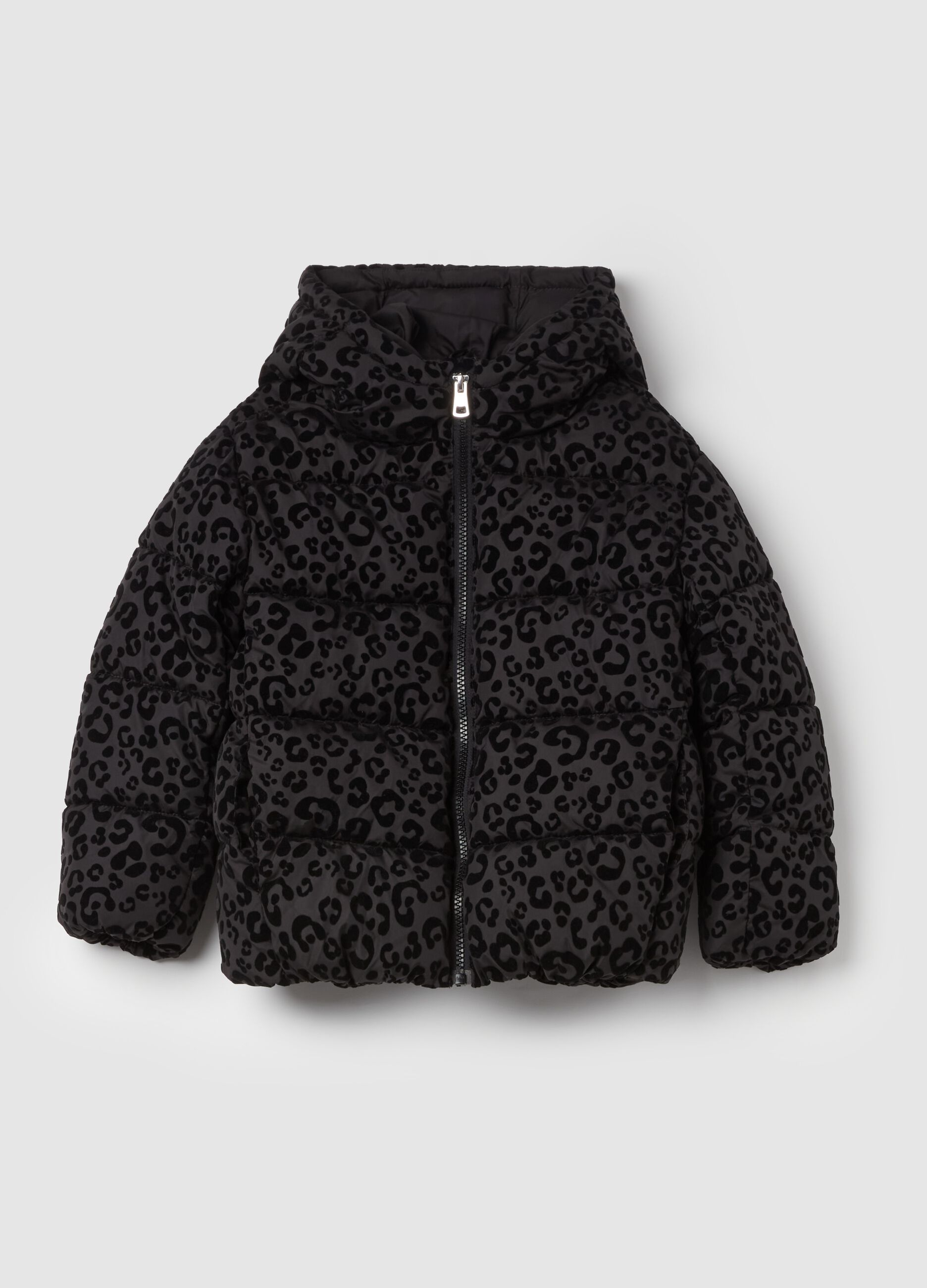 Piumino in fantasia animalier con cappuccio OVS KIDS da Bambina OVS