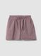 Purple stretch cotton shorts_4