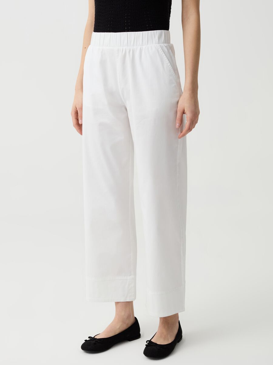 Wide-leg cropped trousers_1