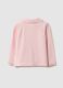 Girls' pink polo with ruffles in stretchy cotton regular fit_1