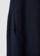 Long blue pure linen dress, regular fit_5