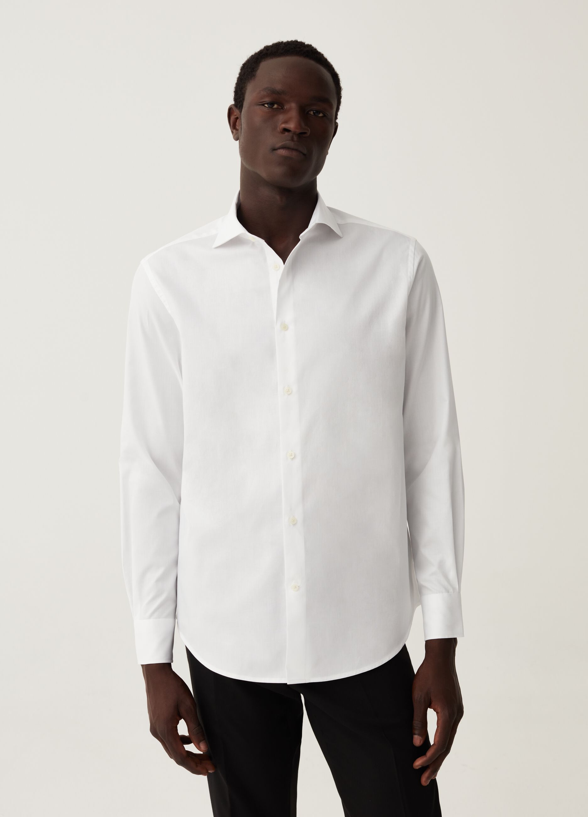 Camicia regular fit in cotone