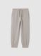 Children's grey cotton jogger trousers regular fit_0
