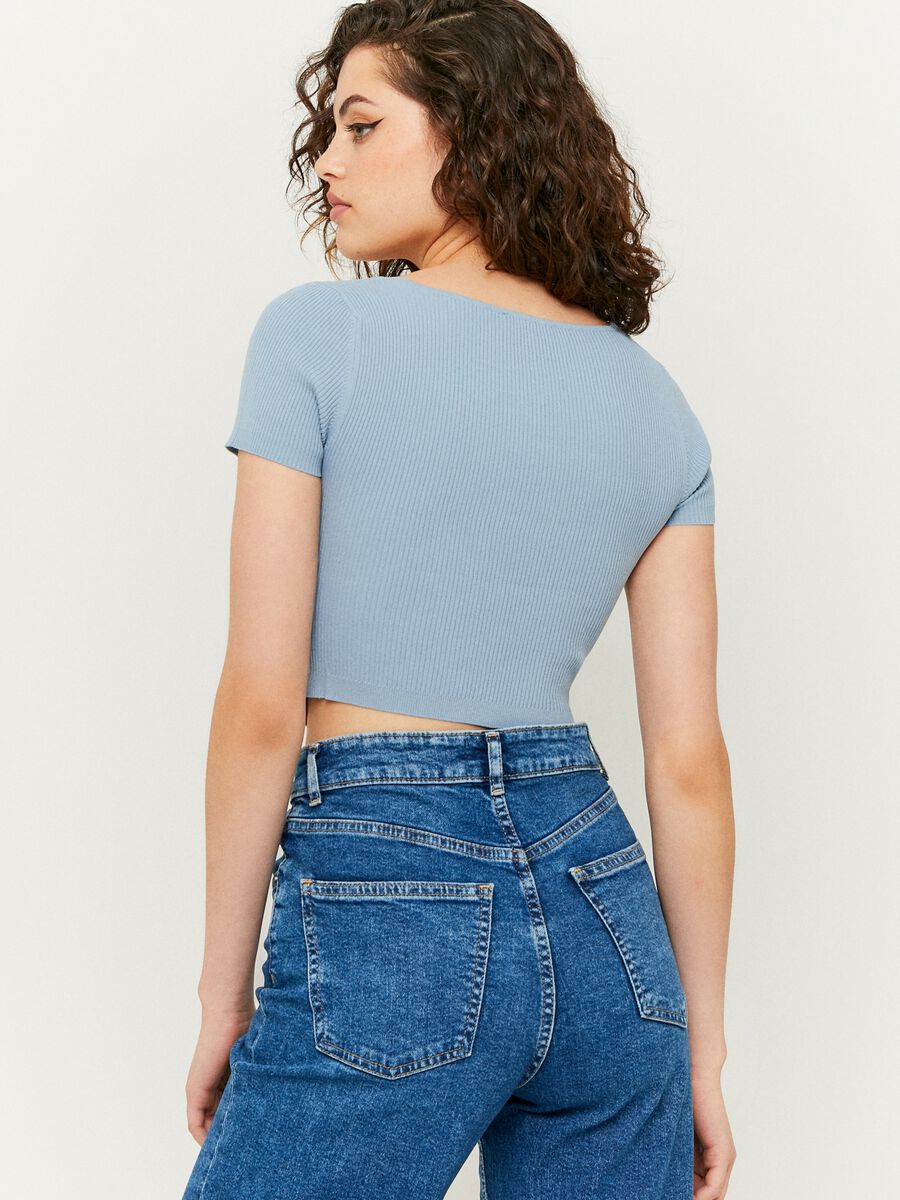 Crop top with ribbing_2