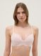 Pink Triangle Bra in Stretch Cotton with Padding_0