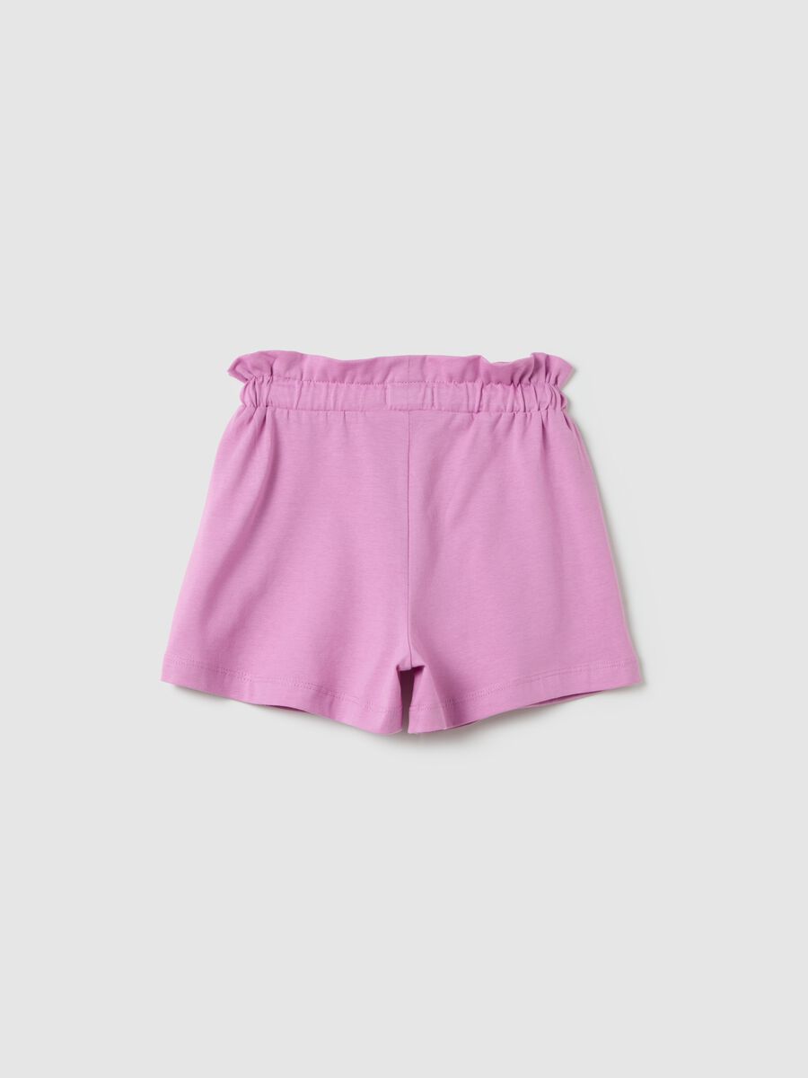 Pink jersey shorts for girls_1