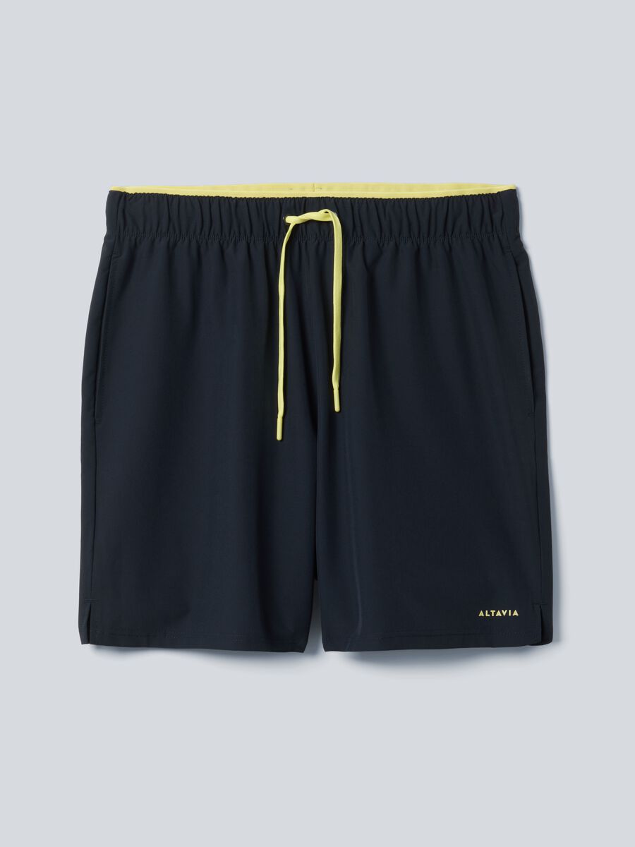 Shorts sportivi neri in tessuto elasticizzato ALTAVIA COURT_4