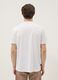 White pure cotton T-shirt with chest print, regular fit_3