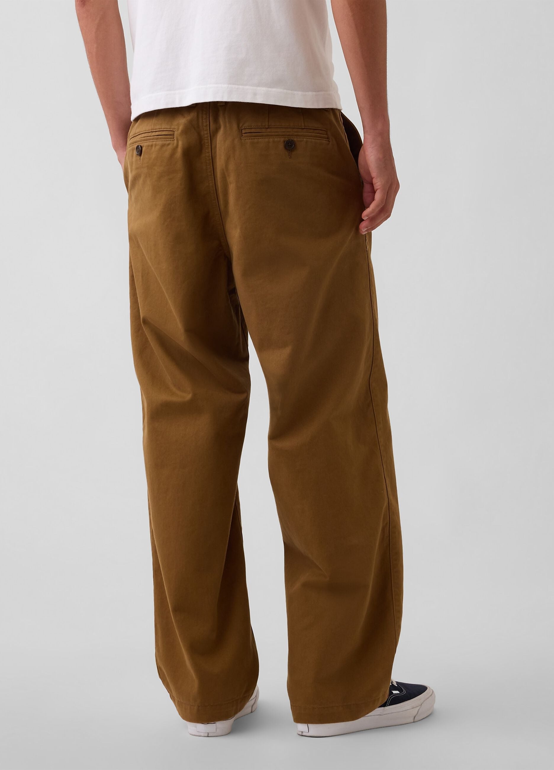 Pantaloni marroni in puro cotone
