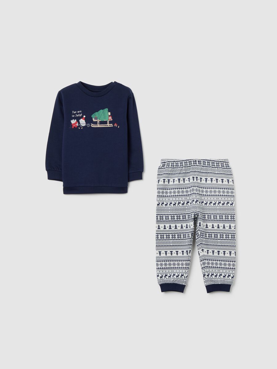 Infant pyjamas in pure multicolor cotton regular fit_0