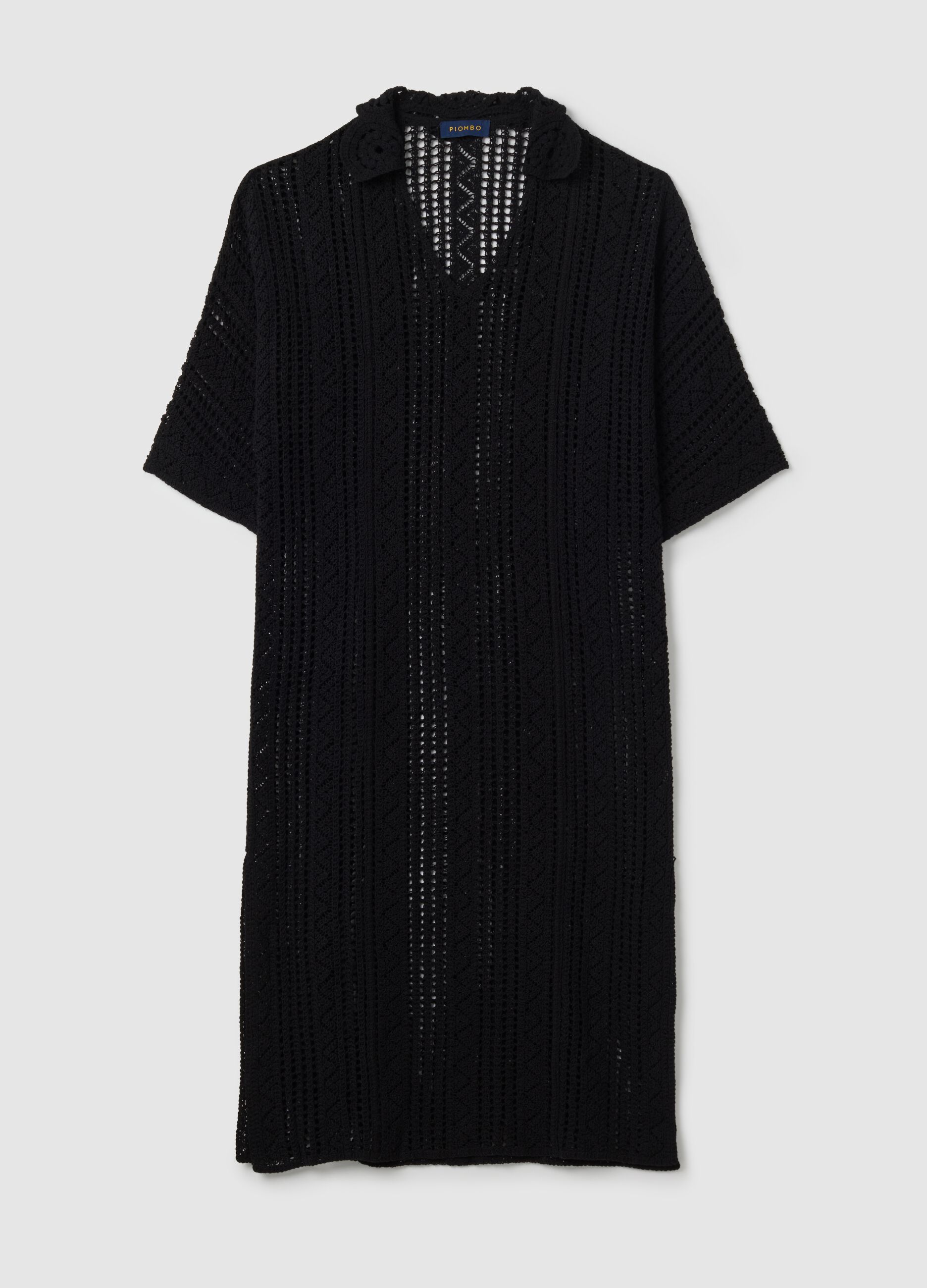 Women's Long Black Pure Cotton Dress