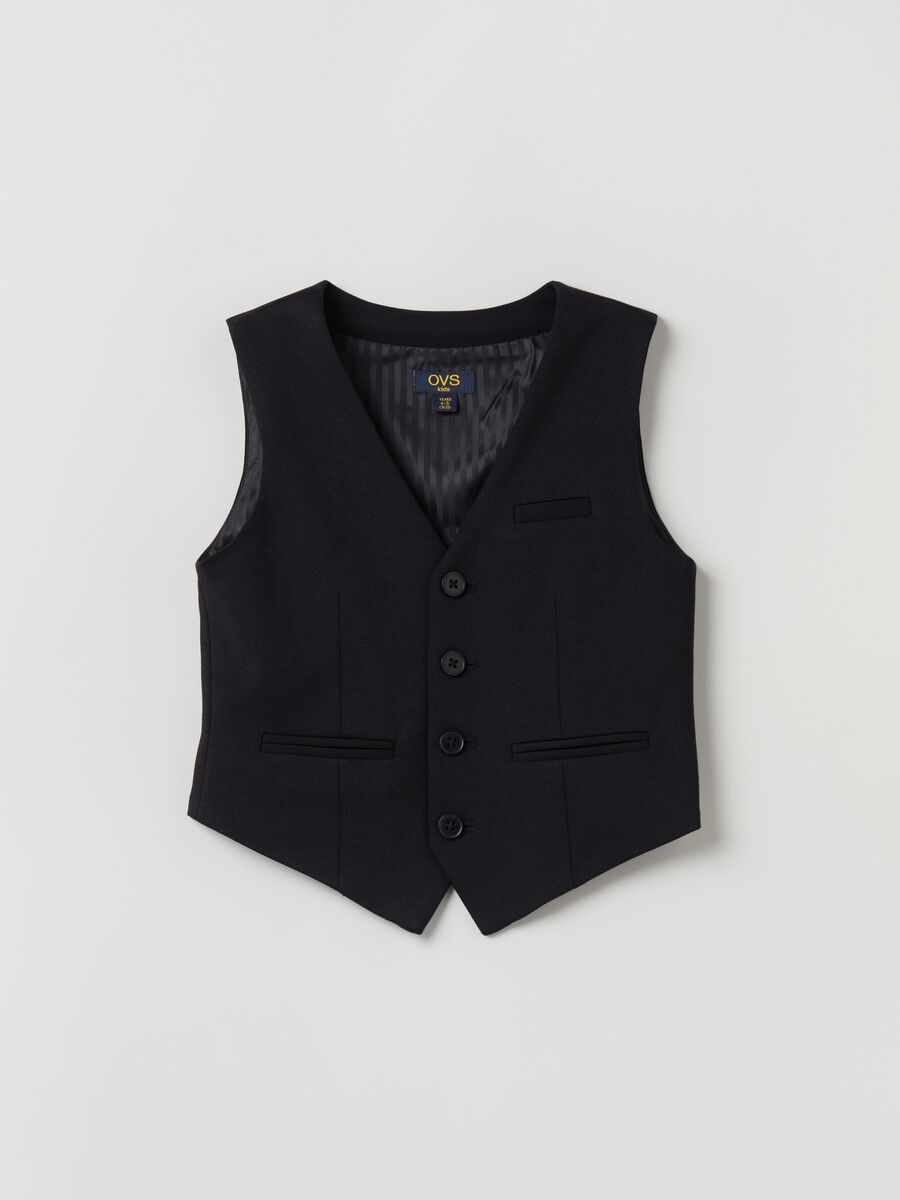 Gilet elegante con scollo a V_0